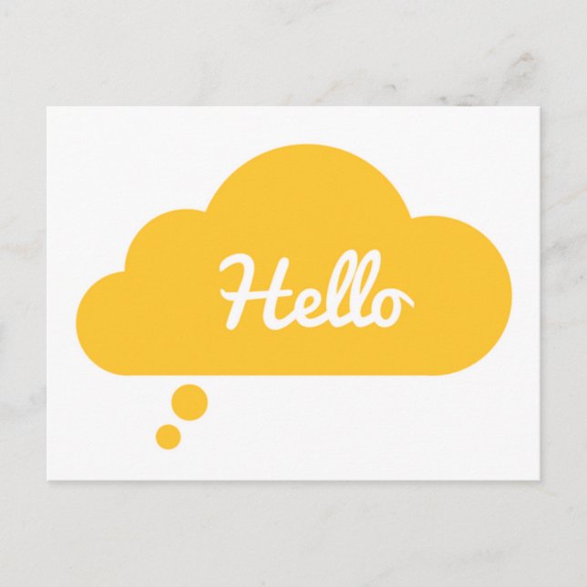 Hello Greeting Card Postcard (Front)