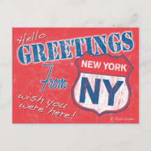 "Hello, Greetings From New York", NY Retro