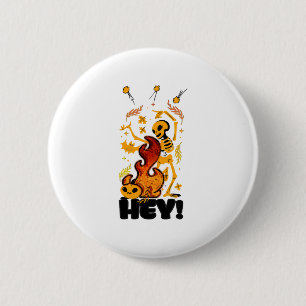 hello Halloween 6 Cm Round Badge