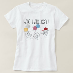 Hello Halloween Shirt, Funny Halloween Ghosts T-Shirt