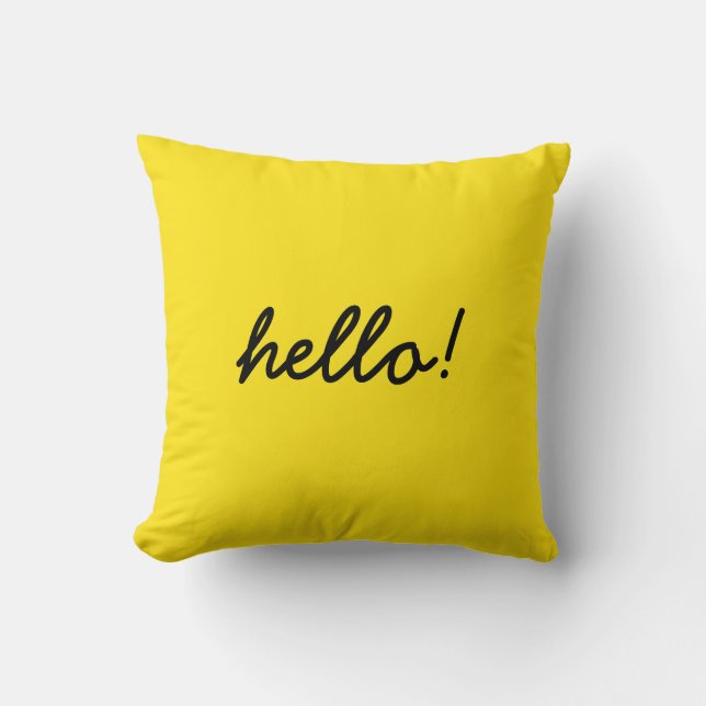 hello happy design cushion (Front)