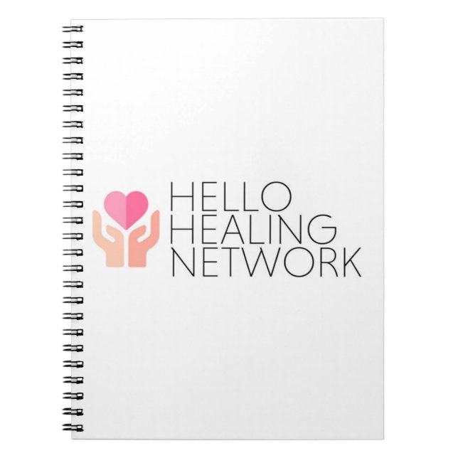 Hello Healing Spiral Notebook (Front)