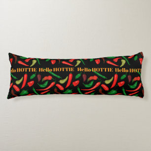 Hello HOTTIE spicy hot peppers Body Cushion