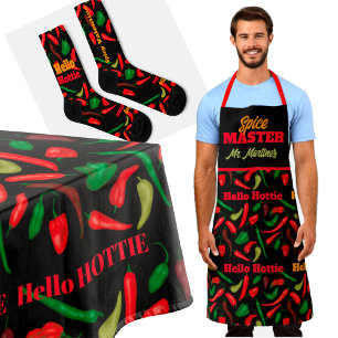 Hello HOTTIE Spicy RED Pepper Tablecloth