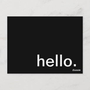 hello. how are we doing? postcard