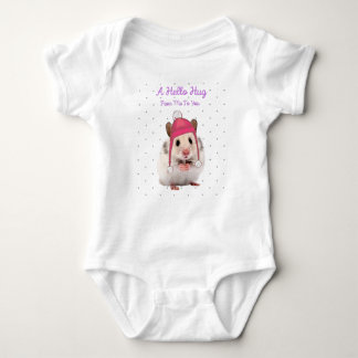 Hello Hug Hamster Baby Bodysuit