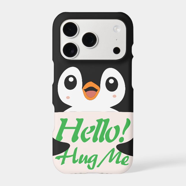 Hello! Hug Me - penguin costume personalisation (Back)