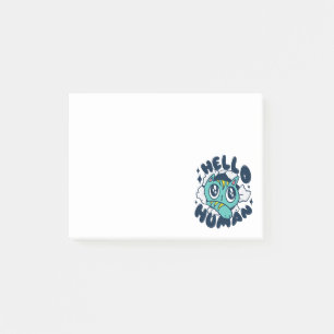 Hello human Cute Cat Post-it Notes