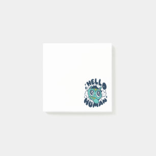 Hello human Cute Cat Post-it Notes
