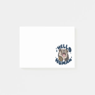 Hello human Cute dog Post-it Notes