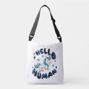 Hello human Lovely Unicorn Crossbody Bag