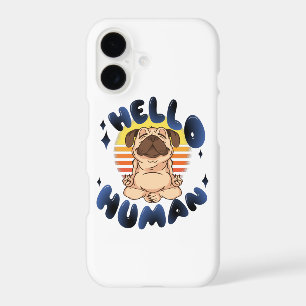 Hello human Meditating yoga dog