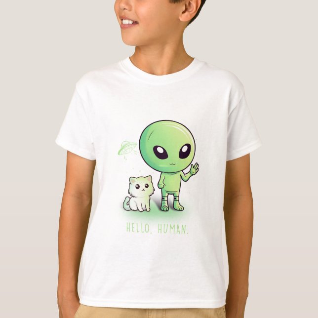 Hello Human T-Shirt (Front)