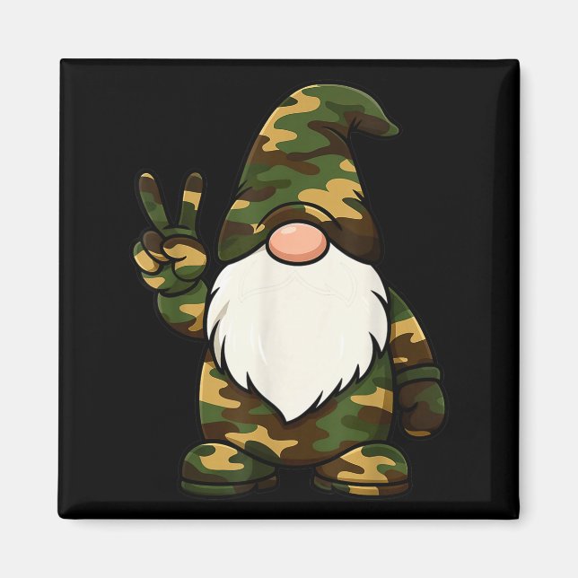 Hello Hunting Season Christmas Camouflage Camo Gno Magnet (Front)