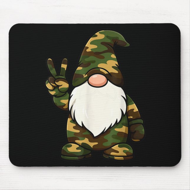 Hello Hunting Season Christmas Camouflage Camo Gno Mouse Pad (Front)