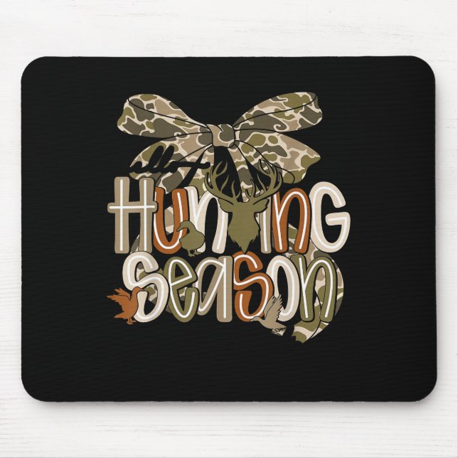 Hello Hunting Season Goodbye Husband Funny Deer  Mouse Pad (Front)
