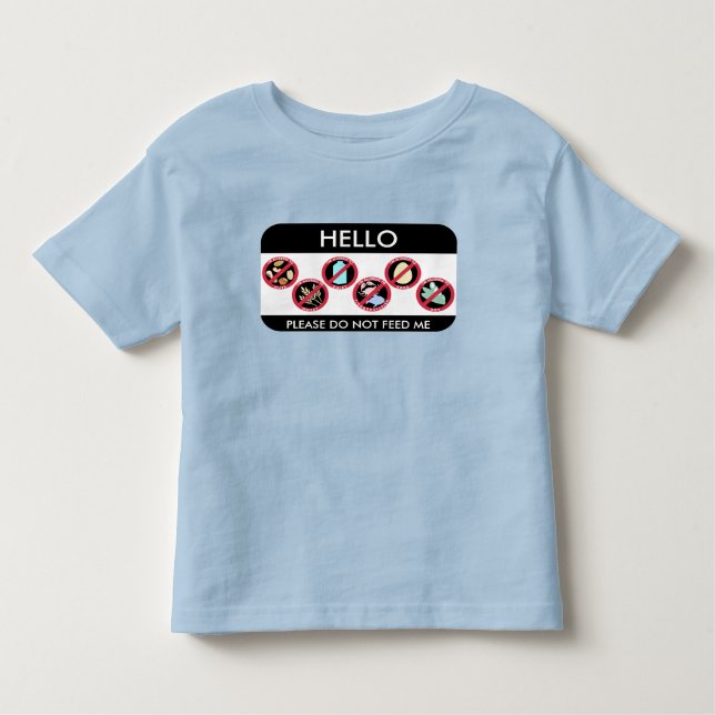 Hello I am allergic to Custom Top 8 Allergy Symbol (Front)