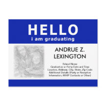 hello, i am graduating : announcement / invitation