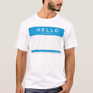 Hello I am Nametag shirt