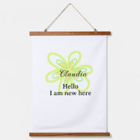 Hello I am new here name yellow green flower kids