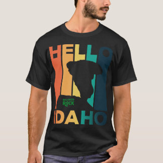 Hello Idaho Mountain Balanced Rock TShirt