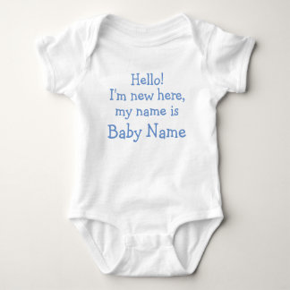 Hello! I'm new here, my name is - Personalized Baby Bodysuit