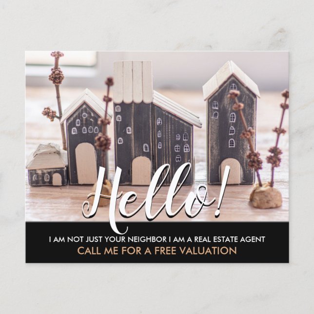 hello I'm not your neighbour real estate agent Fly Flyer (Front)