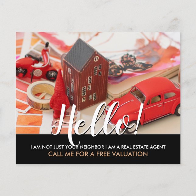 hello I'm not your neighbour real estate agent Fly Flyer (Front)