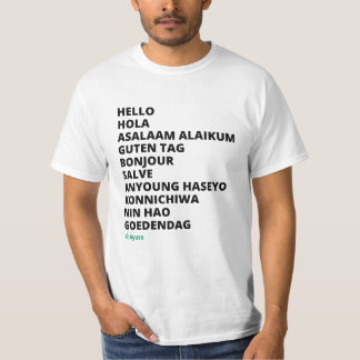 Hello in Different Languages Ayusa Men's T-Shirt