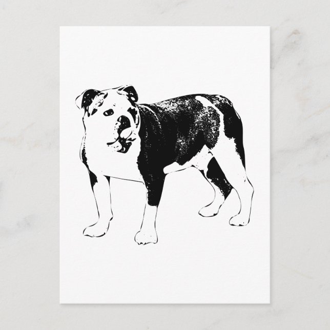 Hello in Ink, Dog Post Postcard (Front)