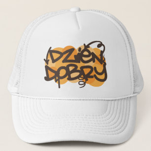 Hello in Polish graffiti style Trucker Hat