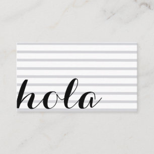 Hello, interpreter translator language teacher business card