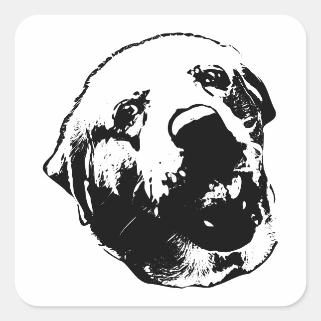 Hello, It’s My Face Square Sticker (Front)