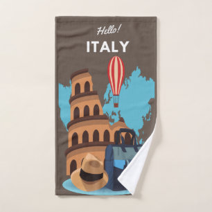 Hello Italy Design Bath Towel Set