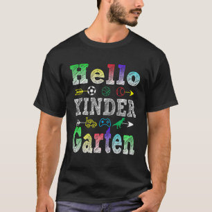 Hello Kindergarten Back To School Boys Student Tea T-Shirt