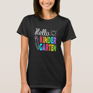 Hello Kindergarten Back To School Men Women Boy Gi T-Shirt