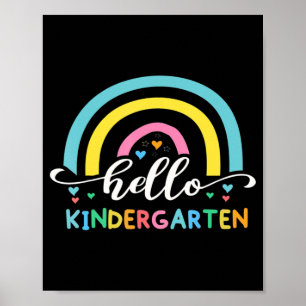 Hello Kindergarten Back To School Poster