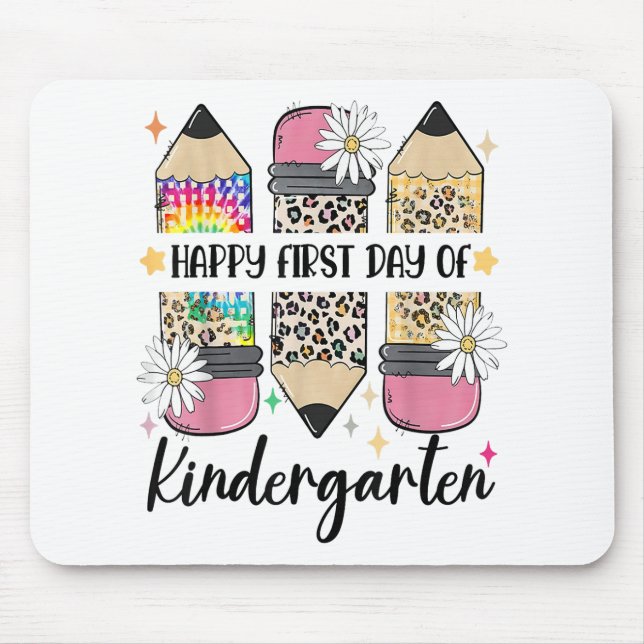Hello Kindergarten Back To School Teacher Student Mouse Pad (Front)