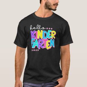 Hello Kindergarten Back To School Teacher Student T-Shirt
