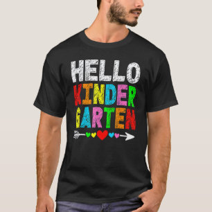 Hello Kindergarten  Back To School Teacher Student T-Shirt