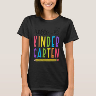 Hello Kindergarten Back To School Teacher Student T-Shirt