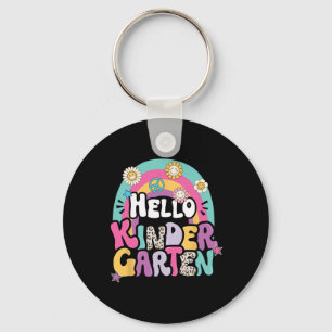 Hello Kindergarten Byck To School Teacher Boy Girl Key Ring