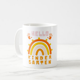 HELLO KINDERGARTEN - COOL RAINBOW COFFEE MUG