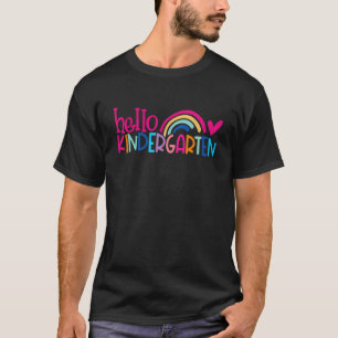 Hello Kindergarten First Day Of Kinder Team Teache T-Shirt