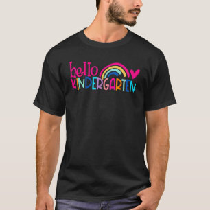 Hello Kindergarten First Day Of Kinder Team Teache T-Shirt