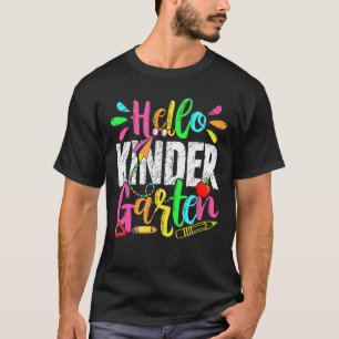 Hello Kindergarten Graduation Back To School Men W T-Shirt