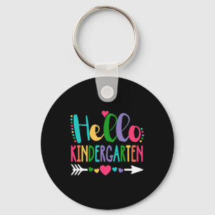 Hello Kindergarten Heart Teacher Student Back To S Key Ring