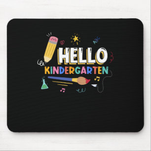 Hello Kindergarten Mouse Pad