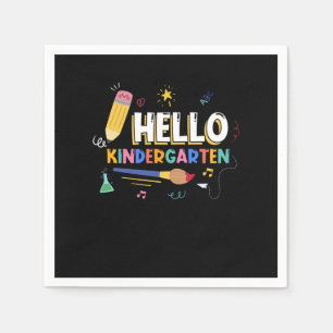 Hello Kindergarten Napkin