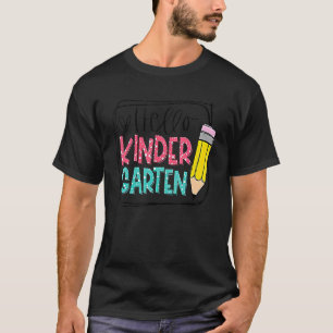 Hello Kindergarten Pencil Back To School Teacher K T-Shirt
